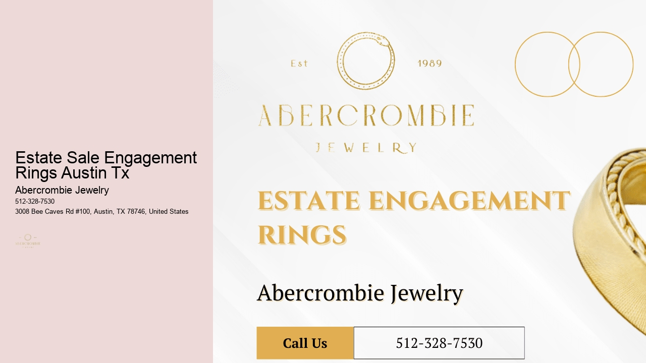 Estate Sale Engagement Rings Austin Tx